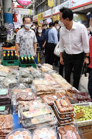 오세훈 시장 자양전통시장 방문