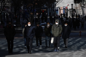 한파 추위 스케치