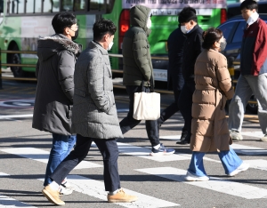 한파 추위 스케치