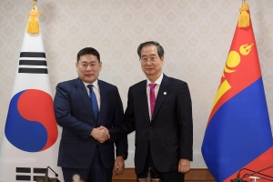 한덕수 총리 몽골 총리 접견