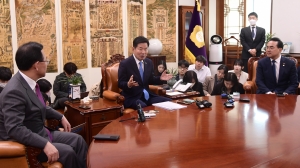 여야 원내대표 회동