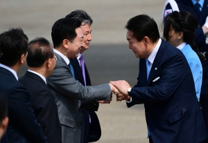 미국 국빈 방문 마친 윤석열 서울공항 귀국