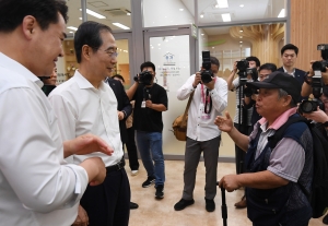 도봉구청 무더위쉼터 방문한 한덕수 총리