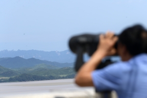 확 트인 가시거리, 선명히 보이는 북녘