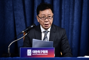 정해성 대한축구협회 신임 전력강화위원장 브리핑