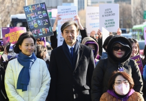39회 한국 여성대회 참가한 조국 조국혁신당 대표