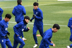 월드컵 2차 예선 태국전 공개훈련