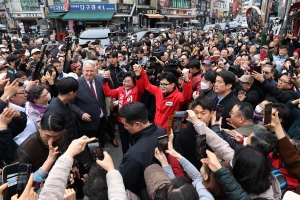 한동훈 신당동 떡볶이타운 인사