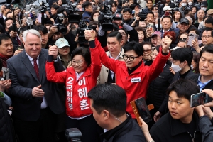 한동훈 신당동 떡볶이타운 인사