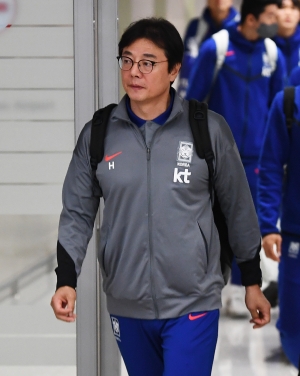 태국전 마치고 귀국하는 대한민국 축구 국가 대표팀