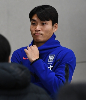 태국전 마치고 귀국하는 대한민국 축구 국가 대표팀