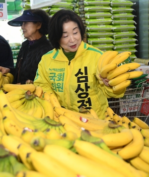 심상정, 고양시 마트 유세